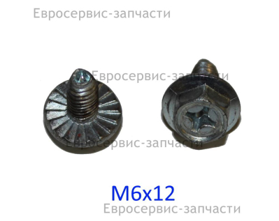 Болт с головкой шестигранной M6х12 мм