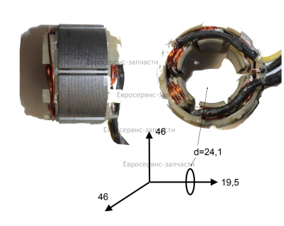 Статор. ДА 18БЛ2 (Е2201.011.00)