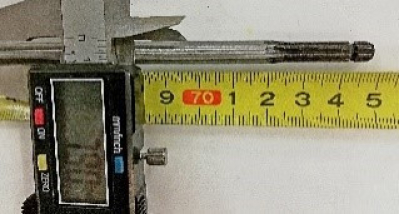 Вал для GET L=750мм 7 шлицев (проточка под шплинт)