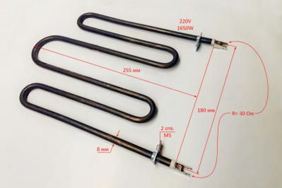 Нагревательный элемент 220V 1,65kW для ТЭП-5000(9) до BG8