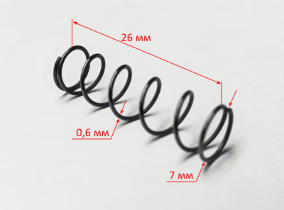Пружина 0,5х7х25мм блокиратора для ОП-355/2500(21) SEL