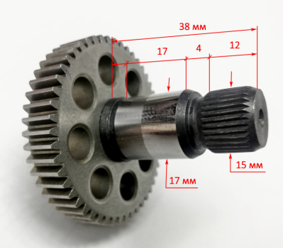 Вал редуктора для М2000-А(МР-03,04,10) SAN