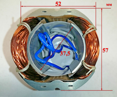 Статор Lраб.=49,5мм для УШМ-125/1200Э, УШМ-150/1400Э(31) Ресанта AND