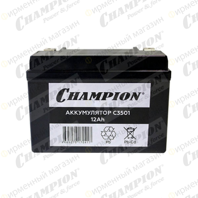 Аккумулятор CHAMPION GG4800 7000 7200 7500 (12V 12Ah 150/130/85мм) (Замена на артикул C3503)