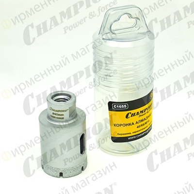 Коронка алмазная CHAMPION 40/66/М14 V-tech
