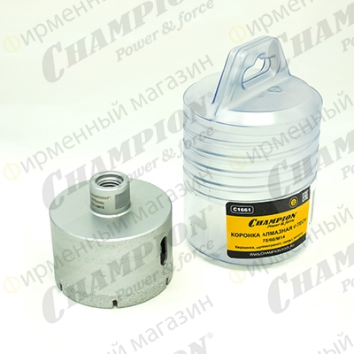 Коронка алмазная CHAMPION 75/66/М14 V-tech