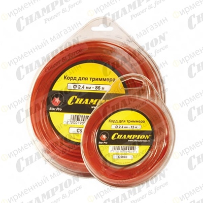 Корд триммерный Champion Star Pro 2.0мм*126м (звезда)