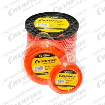 Корд триммерный Champion Twisted Square 4.0мм*95м (витой квадрат)+нож
