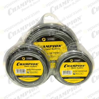 Корд триммерный Champion  Aluminium 3.0мм*168м (круглый)+нож