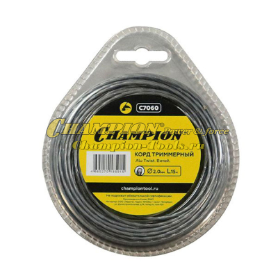 Корд трим.CHAMPION  Alu Twist  2.0мм*15м (витой)