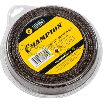Леска для триммера Champion Hurricane saw twist 3,7мм x 117м