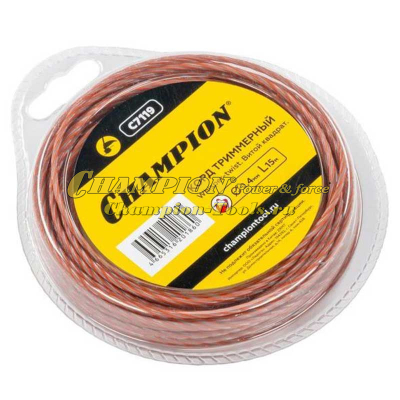 Леска для триммера Champion Whisper-twist 3,0мм x 168м