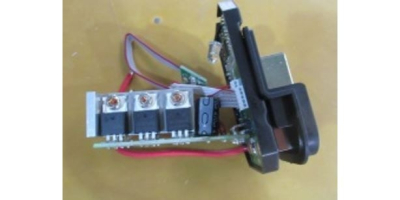 Плата управления двигателем v.2 (JCDB-1980-B1 rev.2, пластиковое основание) с платой управления переключения скоростей в сборе #