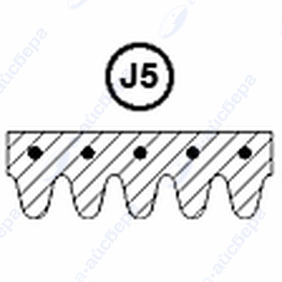 Ремень 1270 J5 Samsung 6602-001072 белый WN554