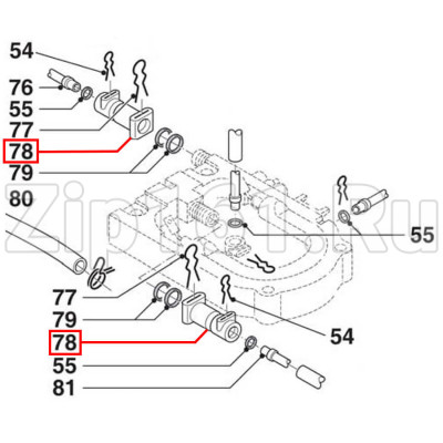 Переходник термоблока 6мм DeLonghi 5332212900