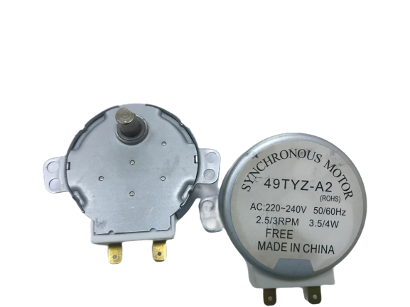 Мотор поддона СВЧ (штырь H=10 mm, метал) 3W 2.5|3 r.p.m. 220V