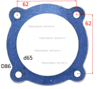 Прокладка плиты клапанной нижняя. GPV-2065B-026. КПР 50-100/400/2.2
