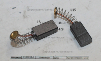 Щетки графитовые 2шт,д/ELITECH/WERT П 0724РЭМ Промо, ERH 0724HRE