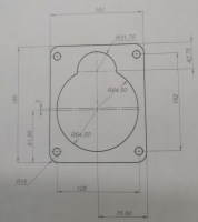 Прокладка коробки передач для GMC-9.0(2-52),МК-9500(24)HFC,11000(47),15000М,17000М(3)HUC