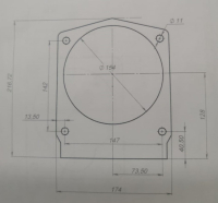 Прокладка коробки передач для МК-9500Р-11000Р, 115/LS с MEI009