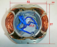 Статор Lраб.=49,5мм для УШМ-125/1200Э, УШМ-150/1400Э(31) Ресанта AND