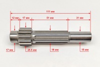 Вал промежуточный для МК-7800ML(11) HUC