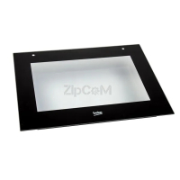 Стекло двери 595x460mm наружное для духовок Beko 210300901