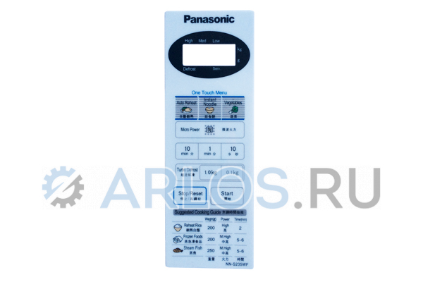 Сенсорная панель управления для СВЧ печи Panasonic NN-S235WF F630Y6S20HZP