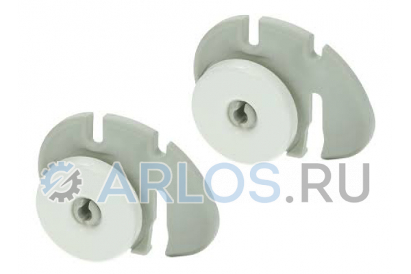 Комплект колес (2шт) с держателями для нижнего ящика посудомоечной машины Electrolux 50269766007