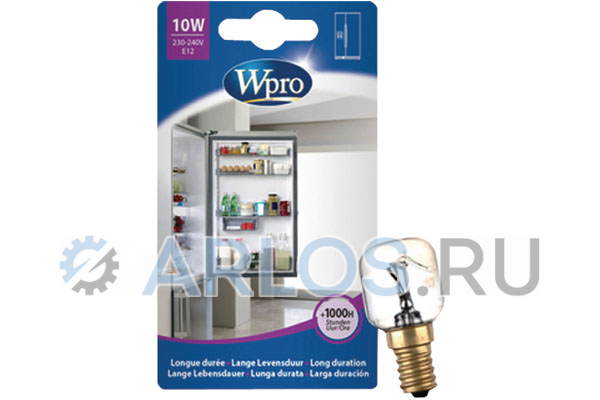 Лампа внутреннего освещения для холодильника Whirlpool 10W E12 484000000980