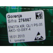 Модуль (плата) управления для стиральной машины Gorenje 276867