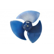 Вентилятор (крыльчатка) наружного блока для кондиционера 384x136 (синий)