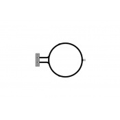 Универсальный круглый тэн (нагревательный элемент) конвекции для духовки 2500W RE0251